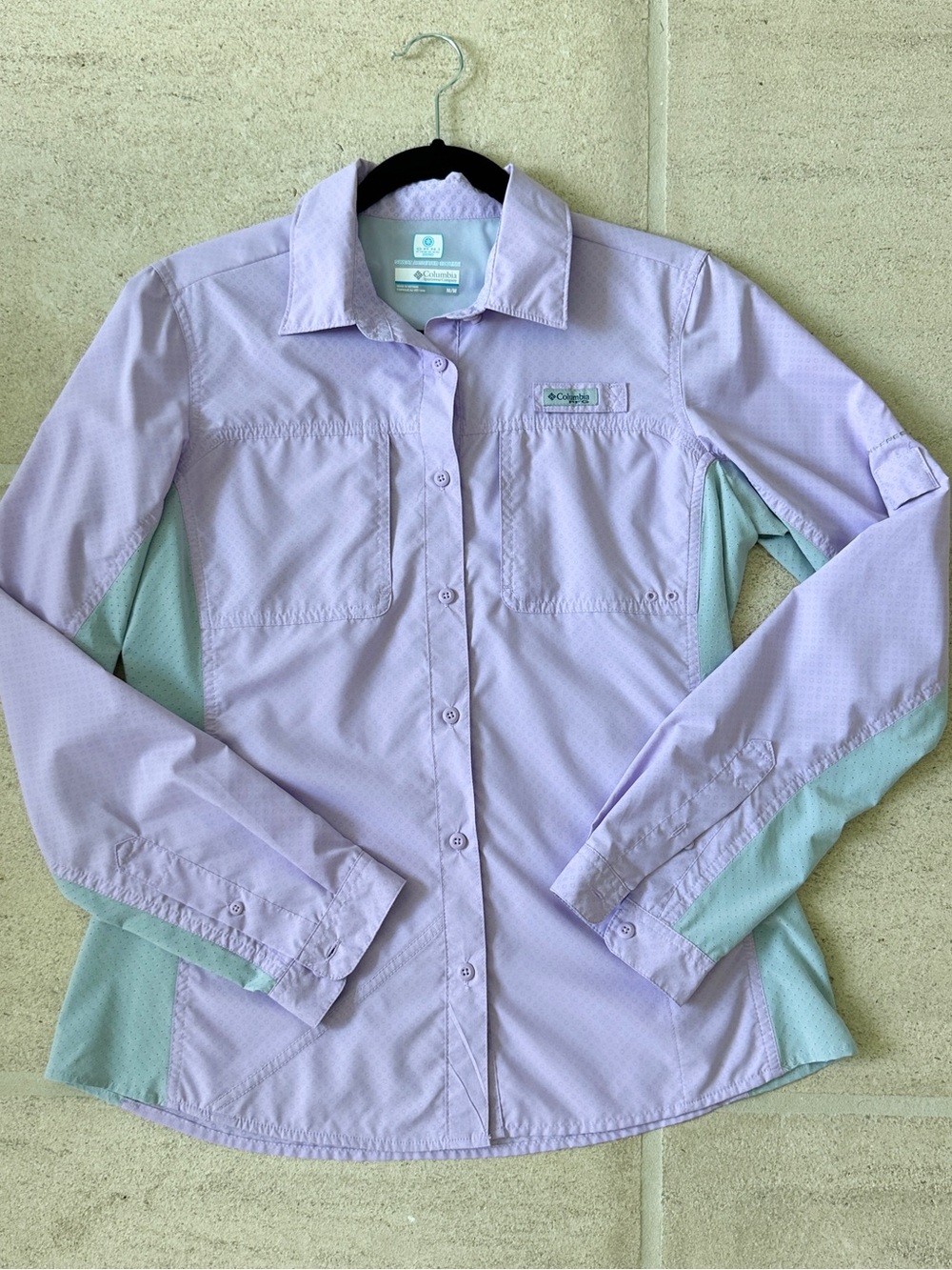 Columbia Omni-Freeze Fishing / Hiking Shirt, M